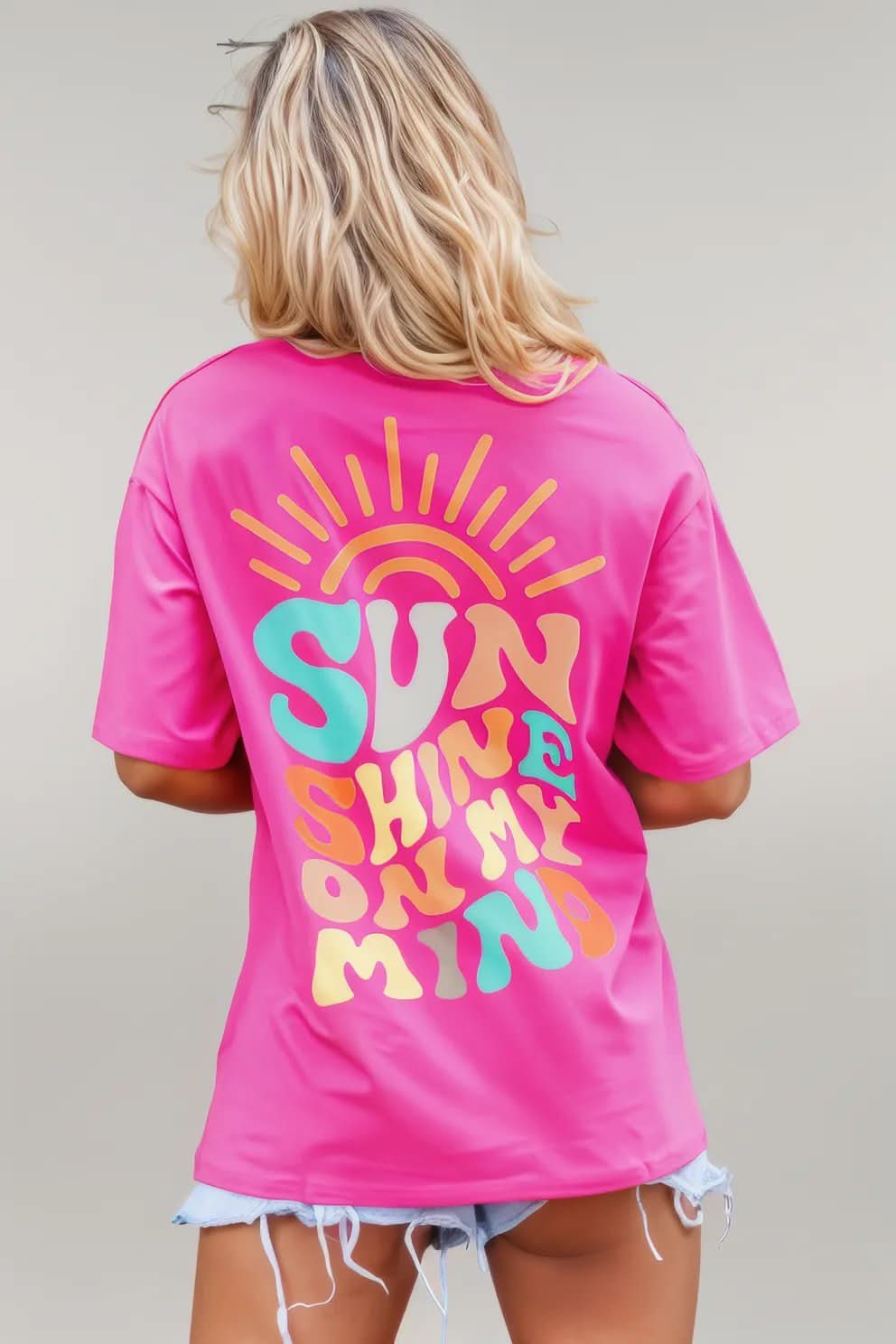 Mint Green SUNSHINE ON MY MIND Graphic Tee