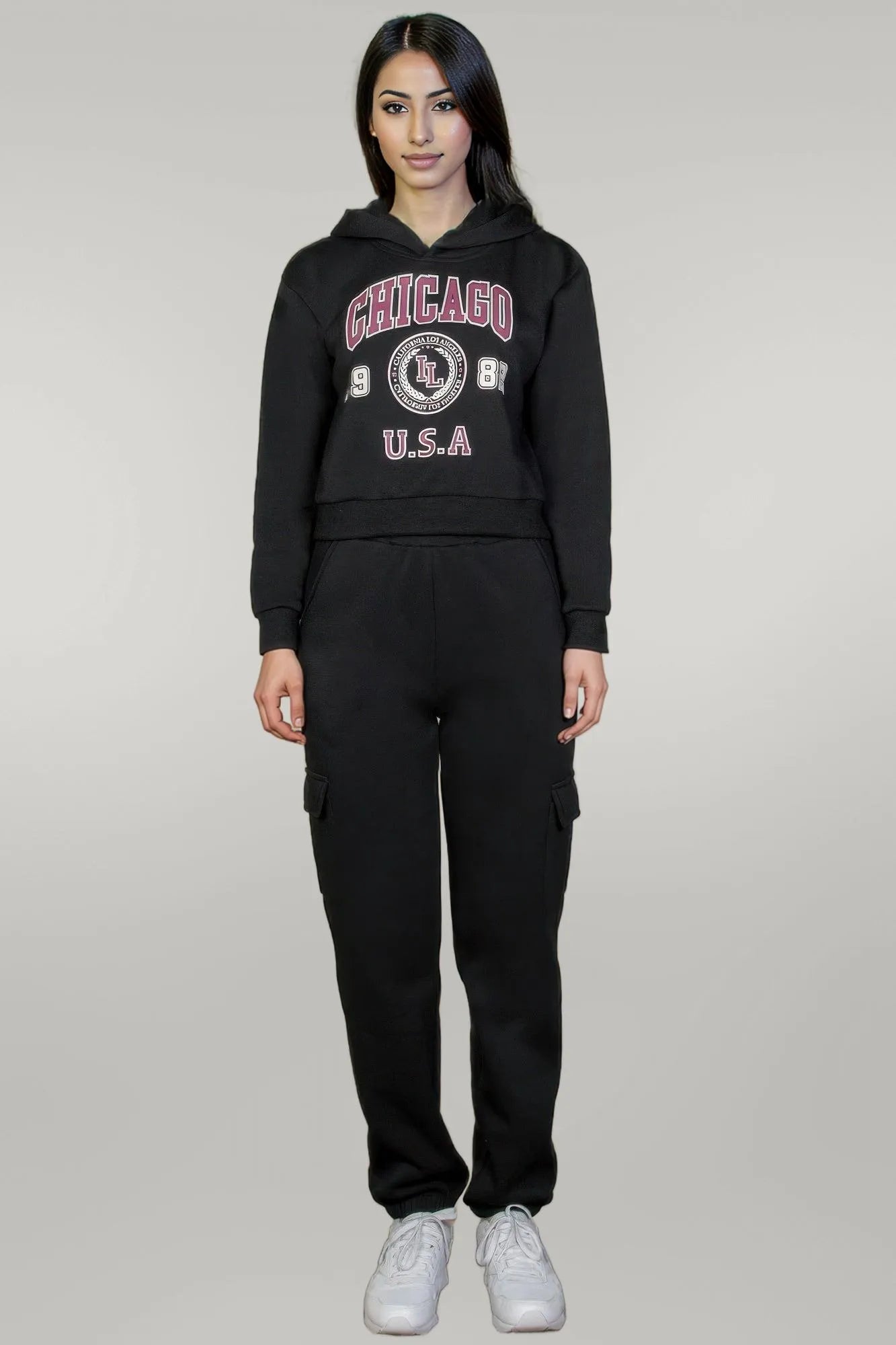 Graphic Drop Shoulder Pull Over Hoodie