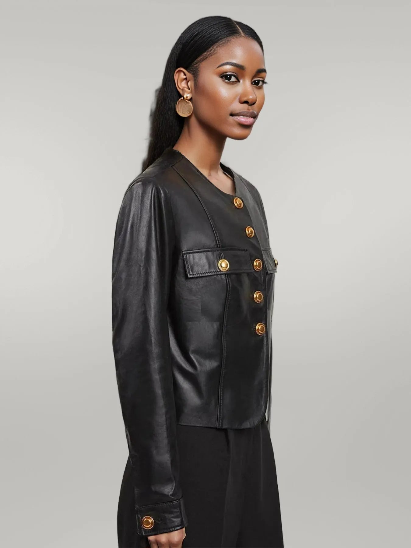 Button Up Long Sleeve Jacket
