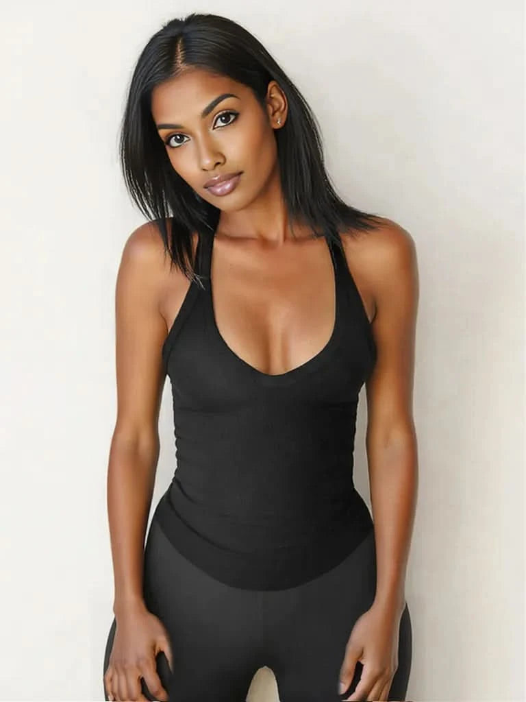 Scoop Neck Wide Strap Tank