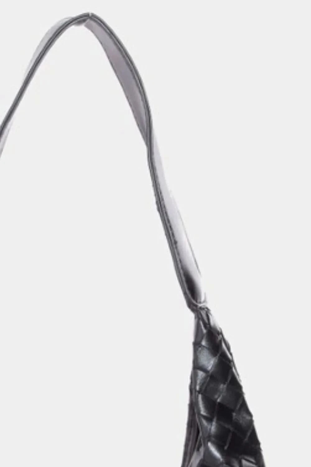 Fame Woven Faux Leather Tote Bag BK One Size
