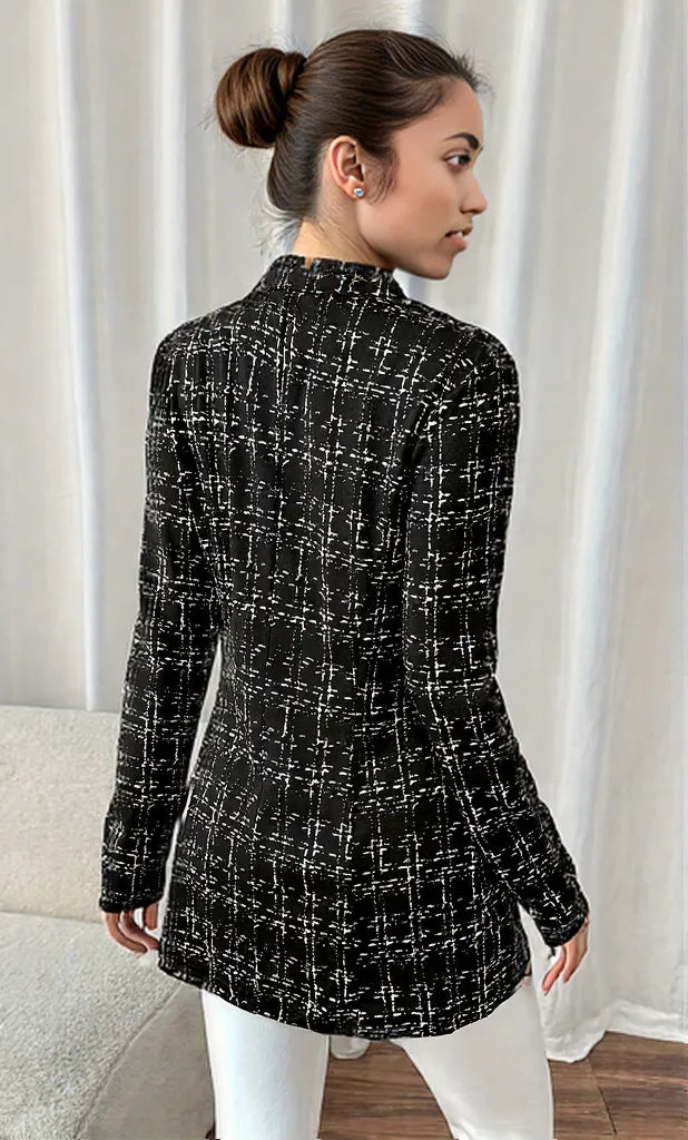 Tweed Double-Breasted Blazer