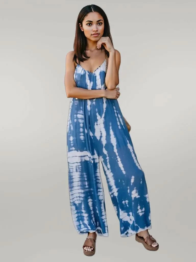 V-Neck Spaghetti Strap Jumpsuit