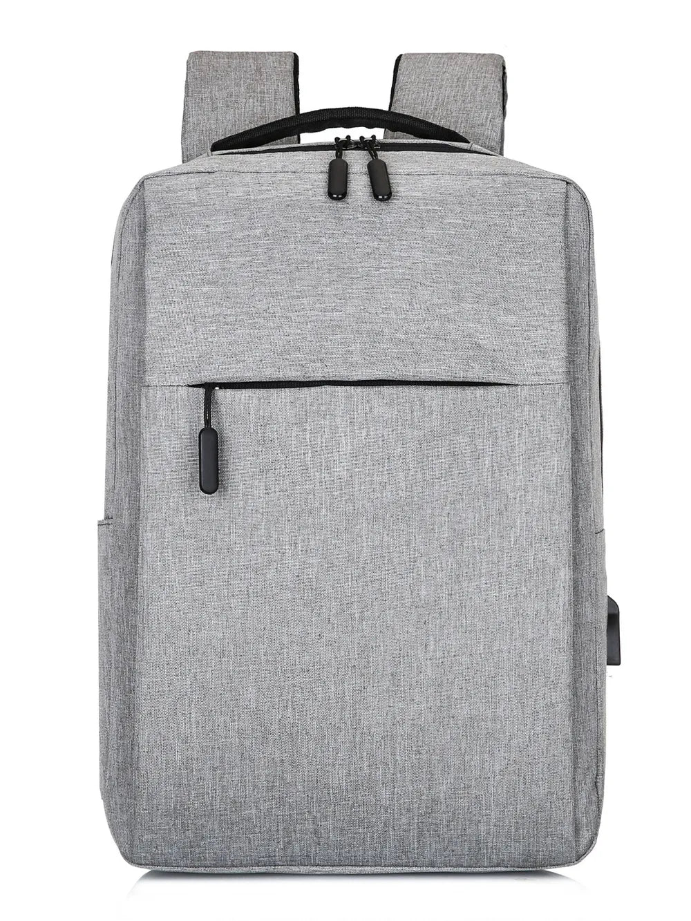 Adjustable Straps Oxford Cloth Backpack Bag Light Gray One Size