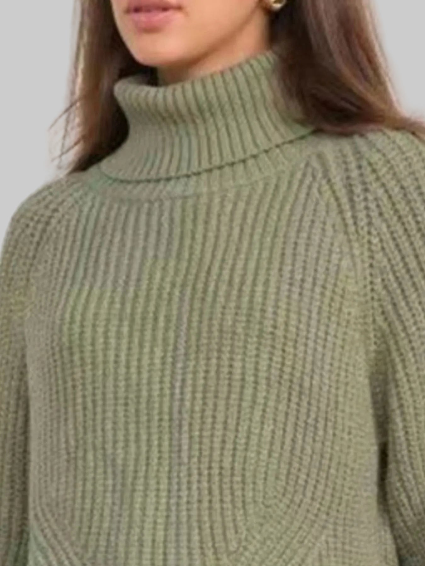 Turtleneck Long Sleeve Sweater