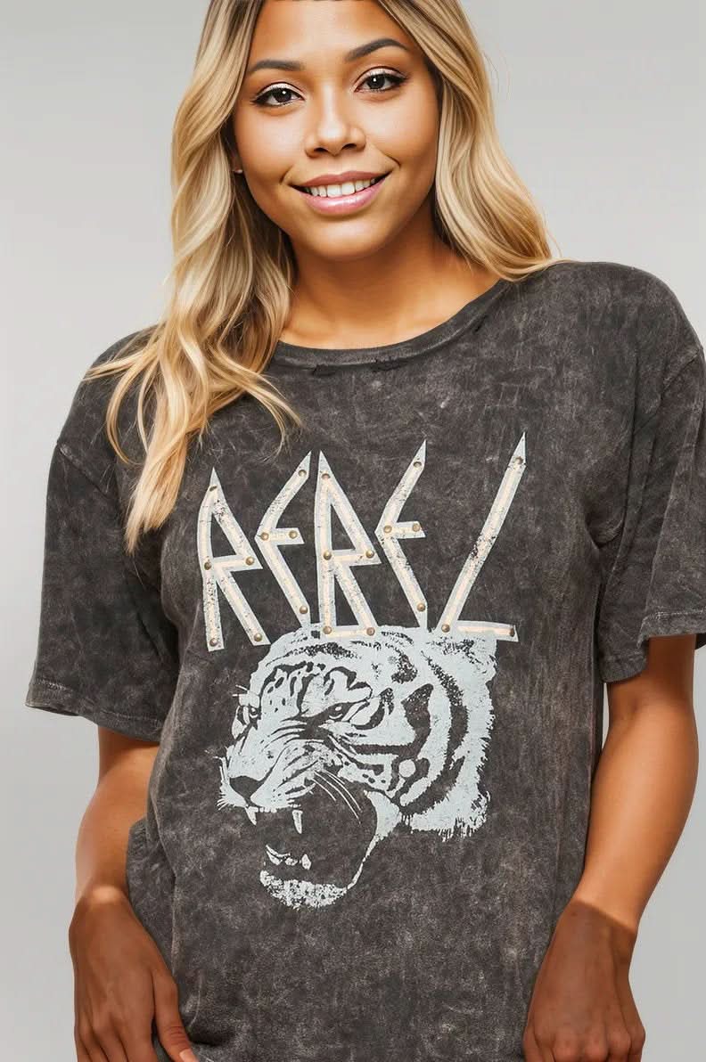 A Mineral Washed Graphic T-shirt
