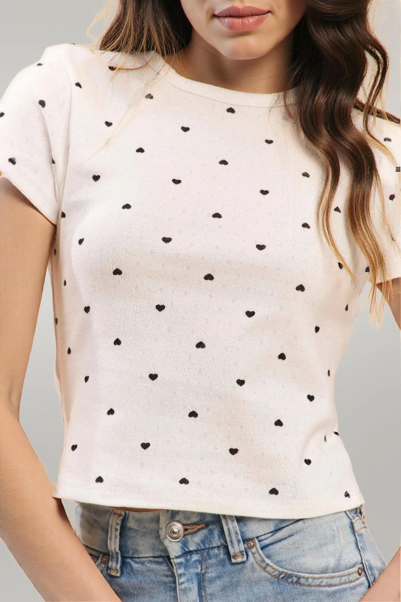 Short Sleeve Printed Baby Tee