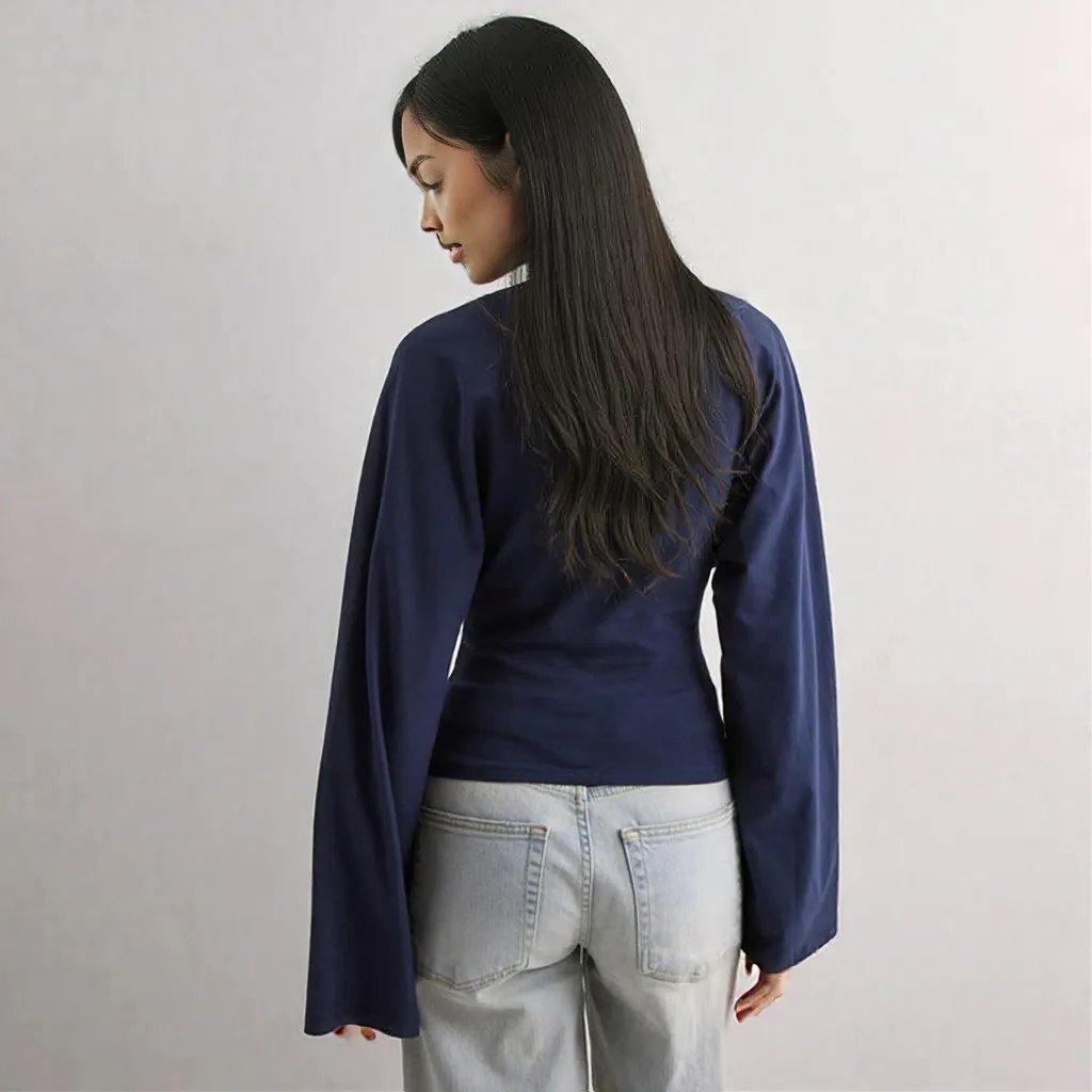 Solid Color Waist Tight Slimming Long Sleeve