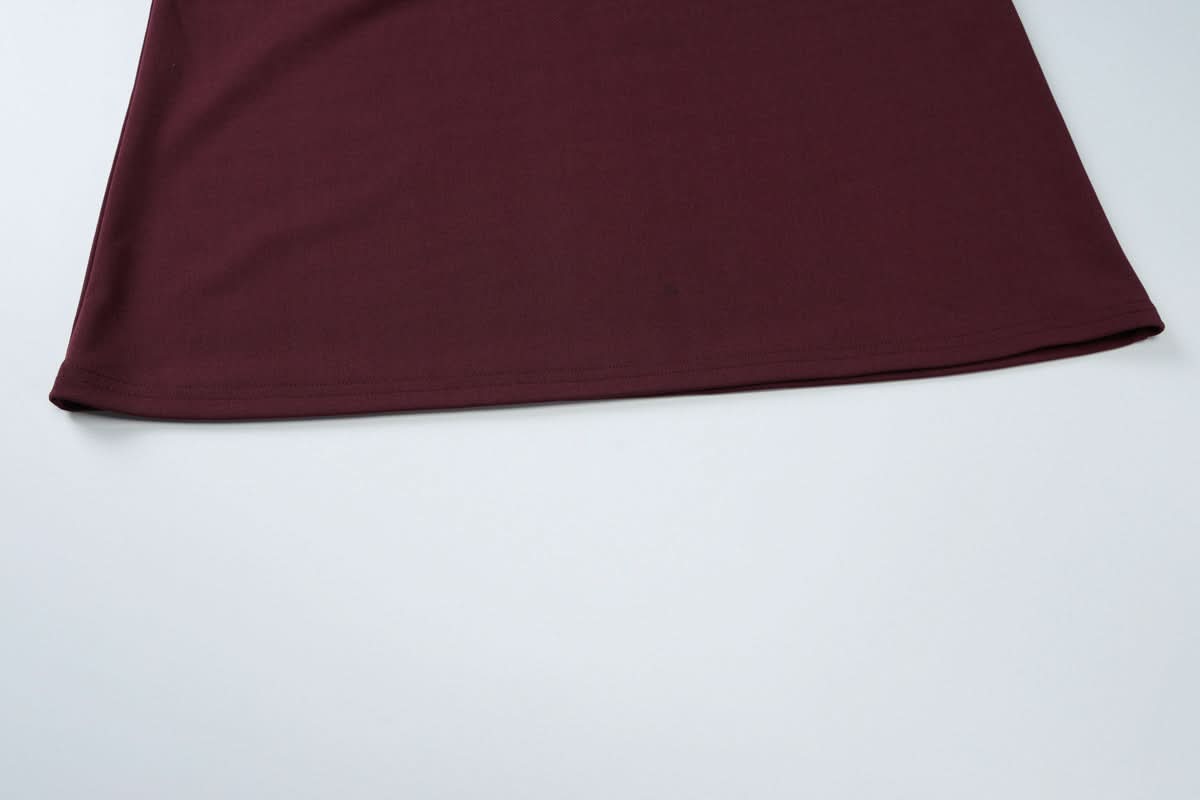 Slim Fit Square Collar Sleeveless Waist Slimming Dress