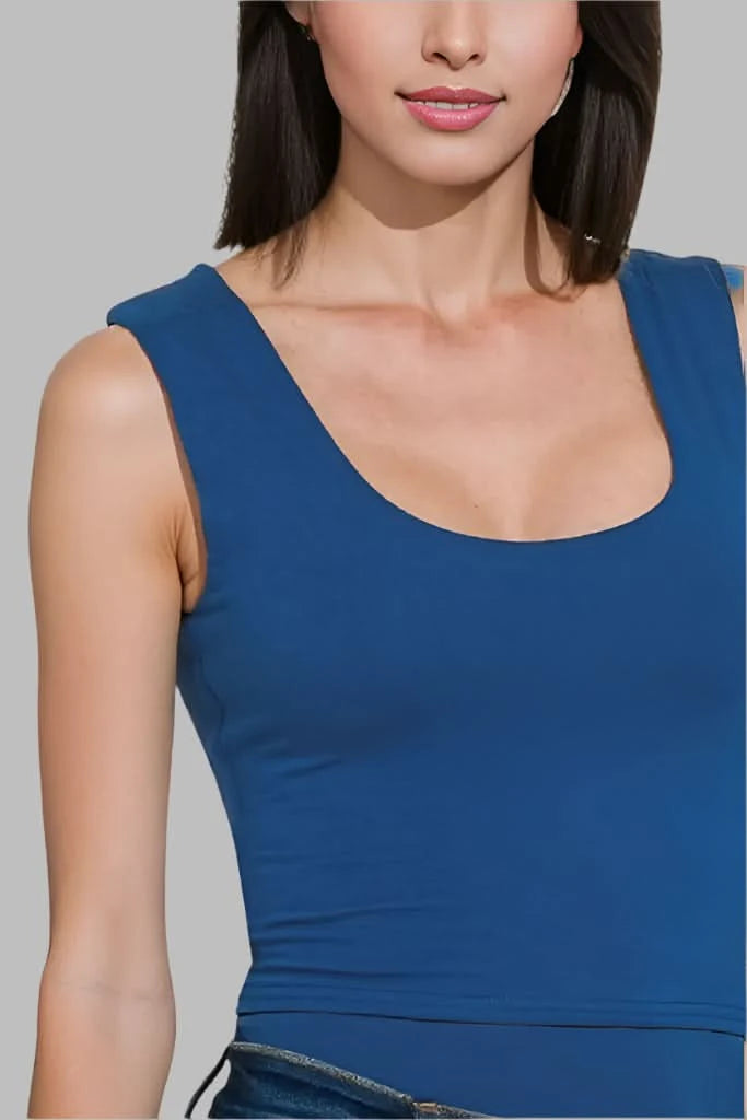 Zenana Double Layered Cropped Tank Top