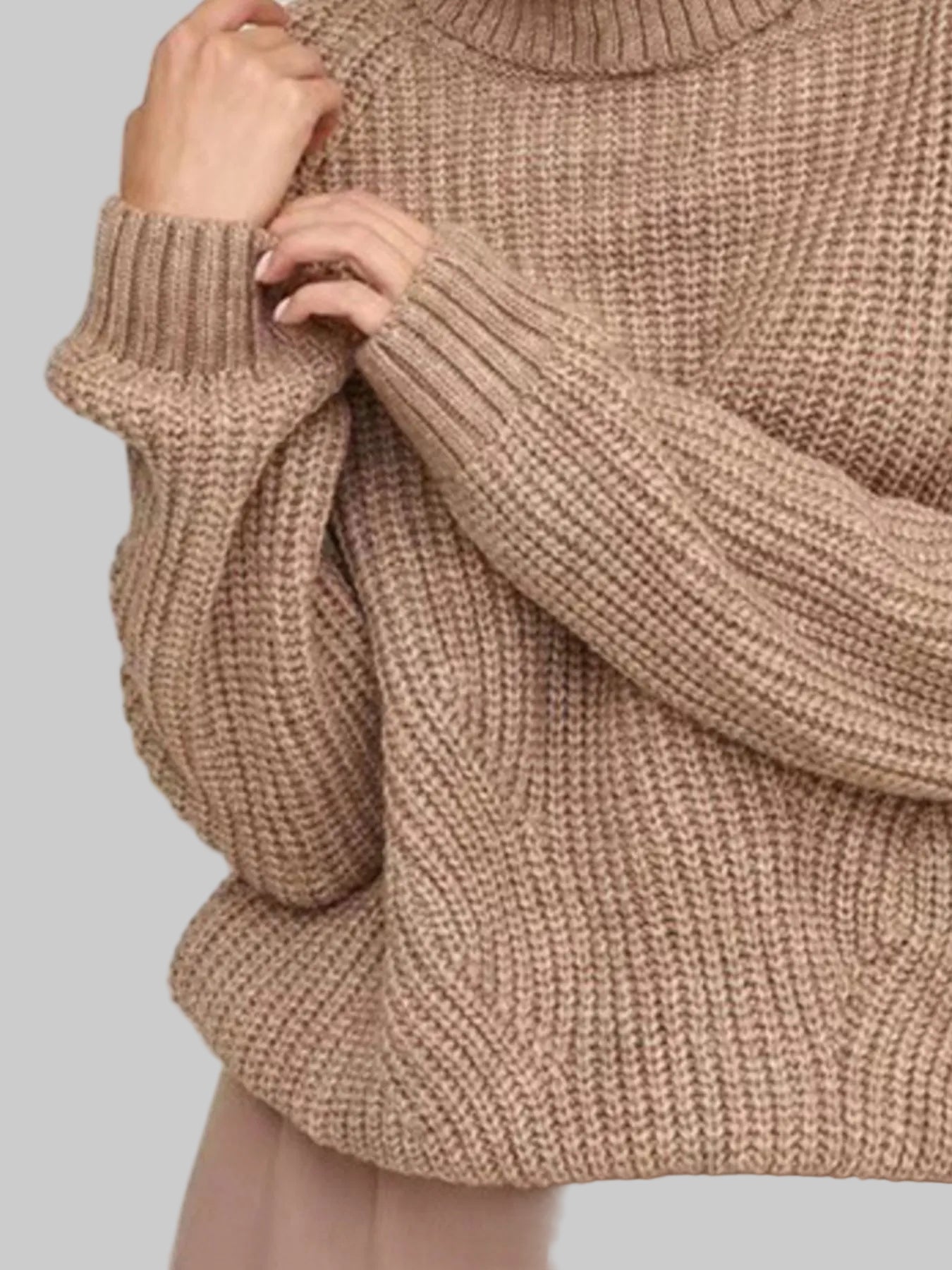 Turtleneck Long Sleeve Sweater