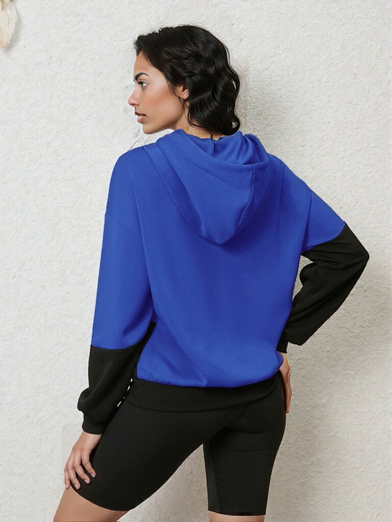 CASUAL Graphic Two-Tone Hoodie