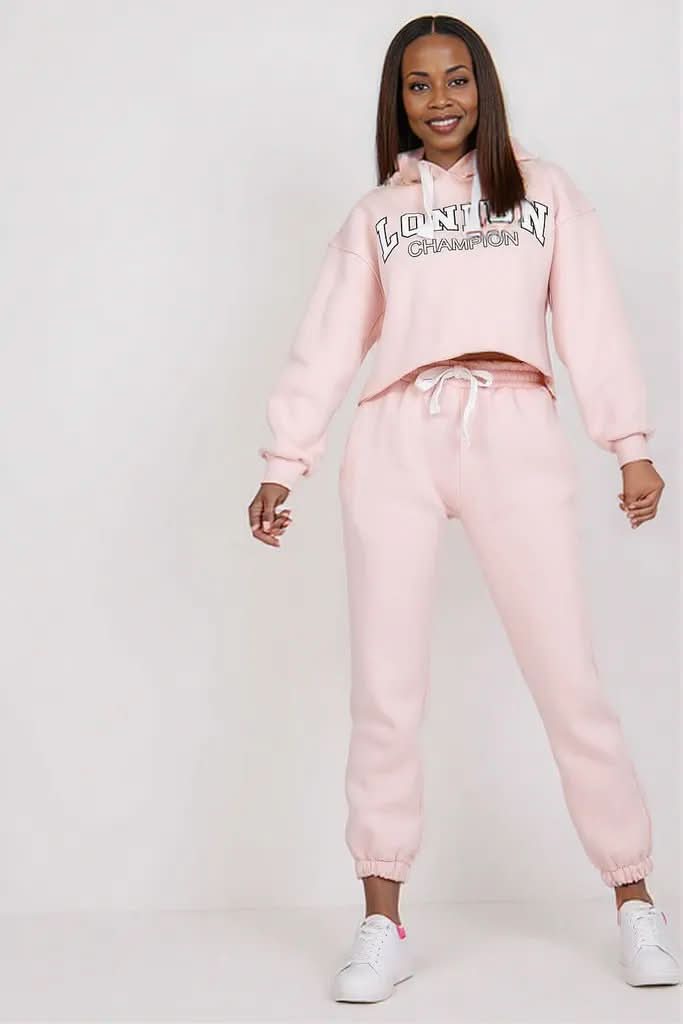 Ex Moda Baby Pink Casual Tracksuit pink EU one-size-fits-all | US one-size