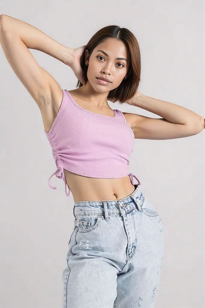 Rue Paris Crop Top violet