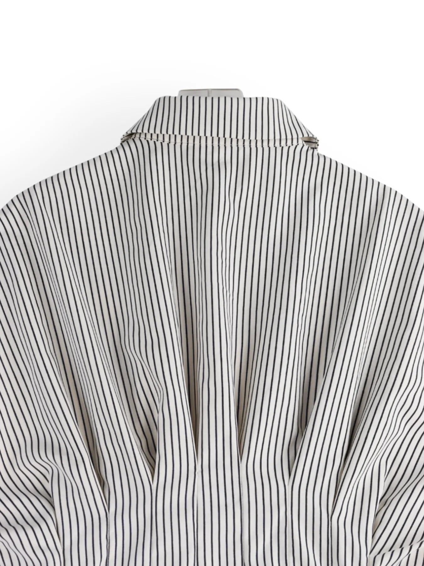 Striped Short Sleeve Button-Up Shirt Light Gray