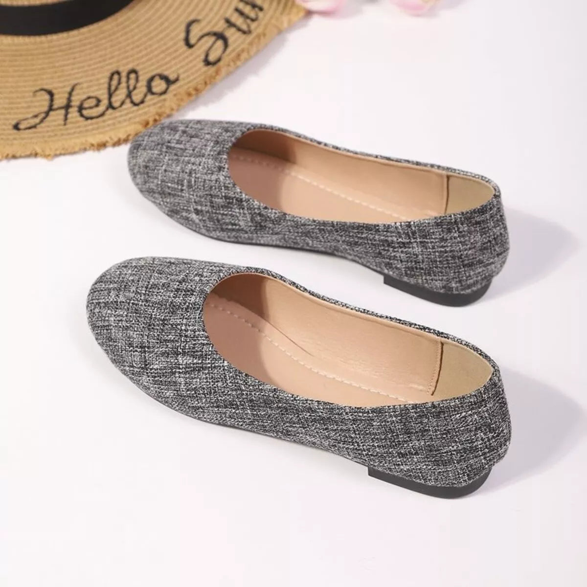 Round Toe Flats Slip-Ons