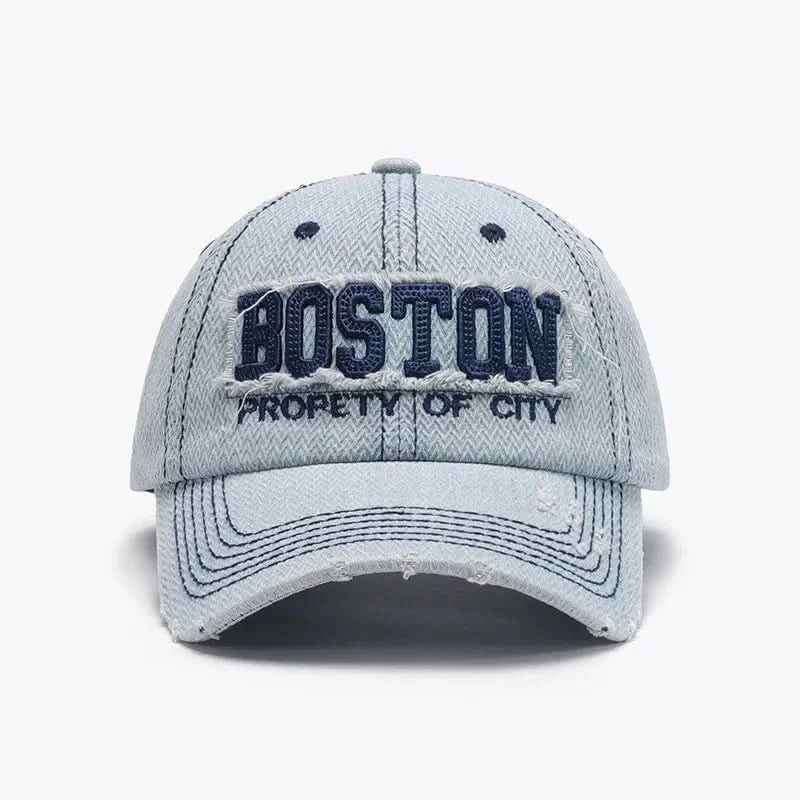Letter Adjustable Cotton Baseball Cap Light One Size