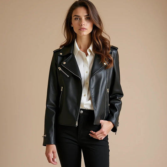 Women's Faux Leather Jacket - Timeless Ways to Wear a Women's Faux Leather Jacket
