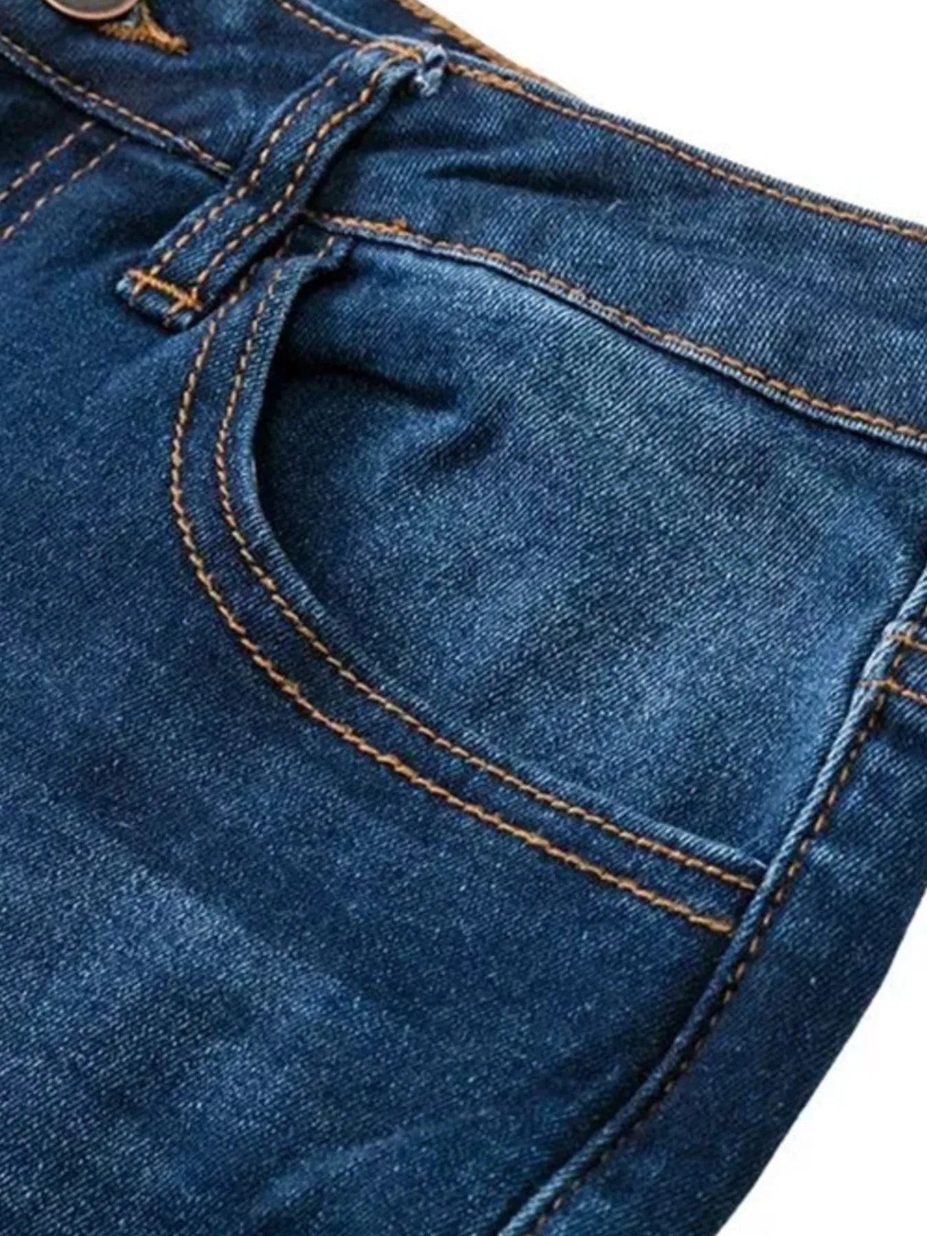 Full Size Distressed Raw Hem Flare Jeans