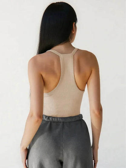 Scoop Neck Wide Strap Tank