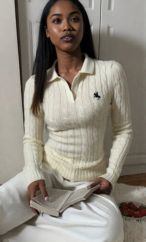 Cable Knit Long Sleeve Sweater