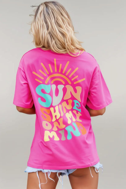Mint Green SUNSHINE ON MY MIND Graphic Tee
