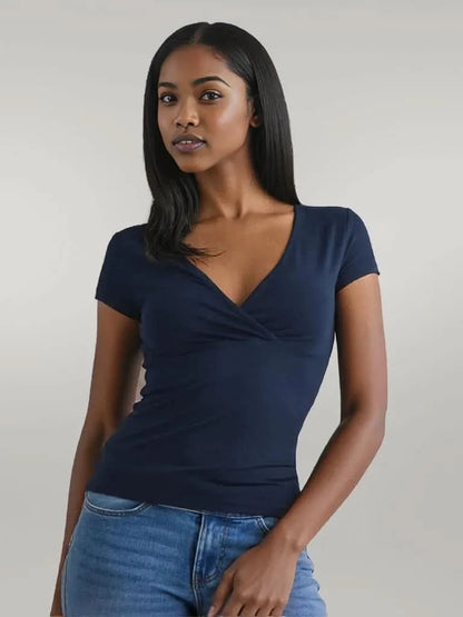 Surplice Short Sleeve T-Shirt Dark Navy