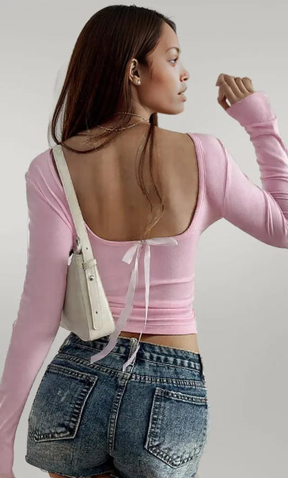 Long Sleeve Fitted T-Shirt