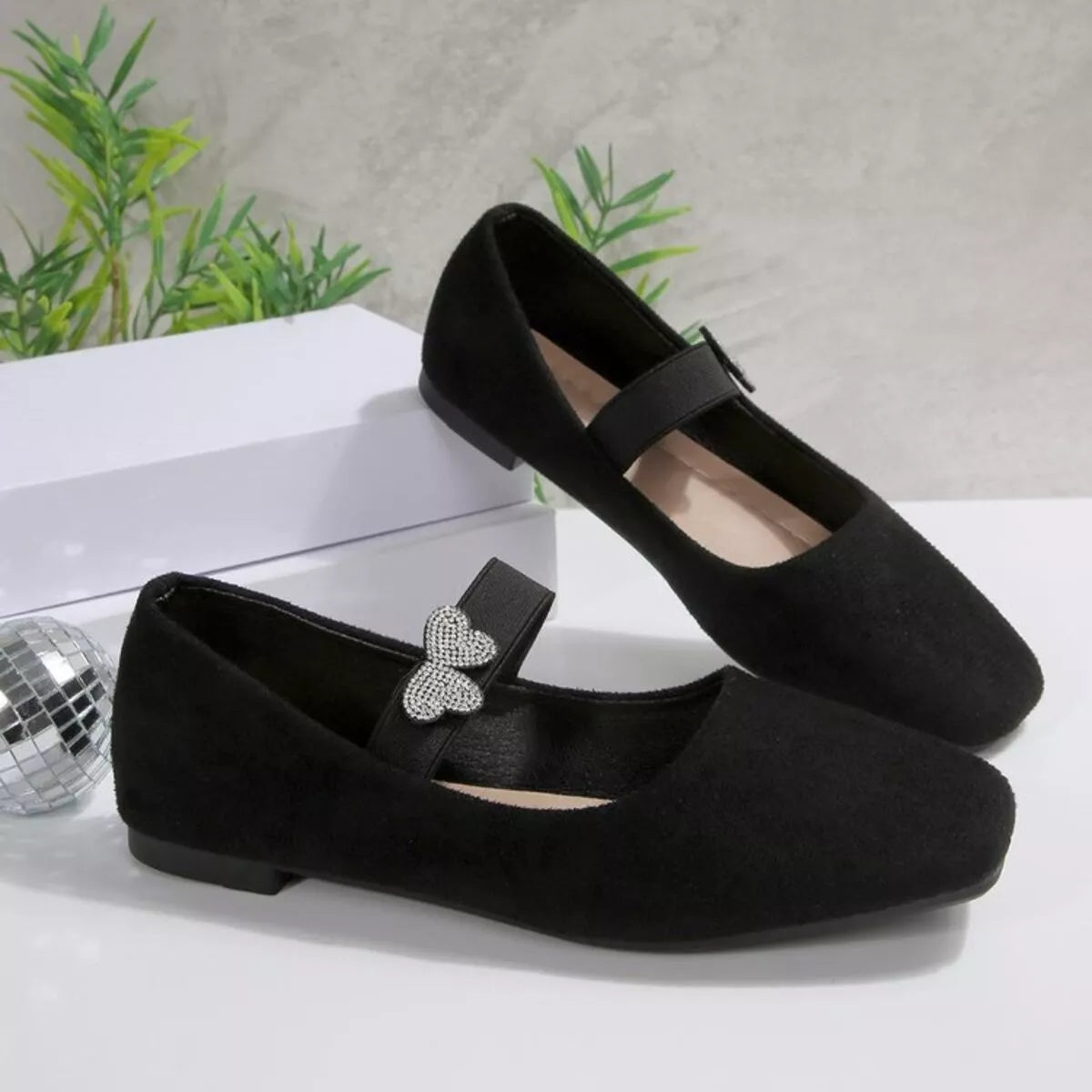 Square Toe Flats Slip-Ons