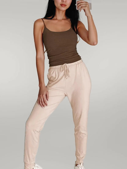 Scoop Neck Cami Coffee Brown