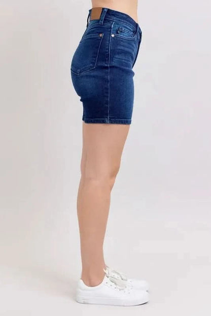 Judy Blue Full Size High Waist V-Front Bermuda