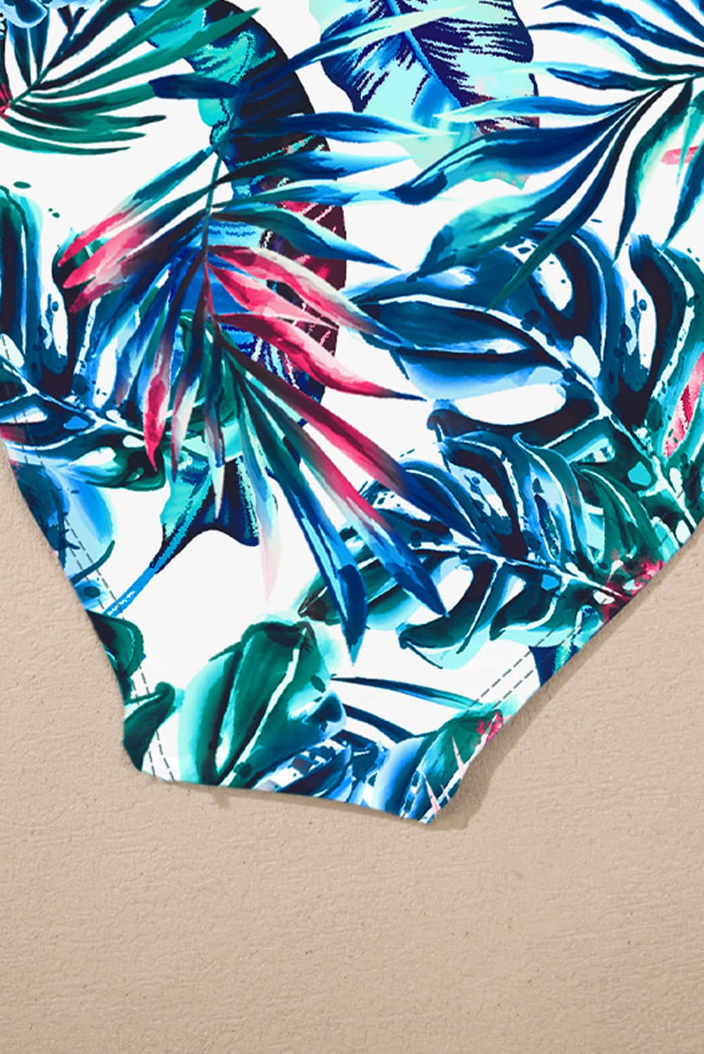 Mineral Red Drawstring Tummy Control Mix-and-match 2pcs Tankini Swimsuit Sea Green 82%Polyamide+18%Elastane