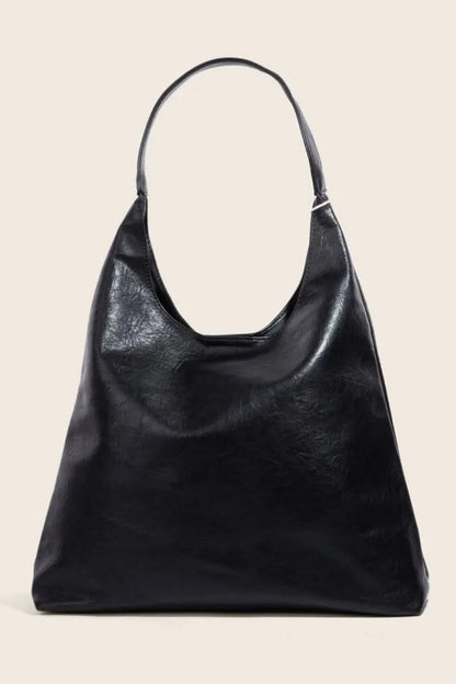 Fame Faux Leather Tote Bag BK One Size