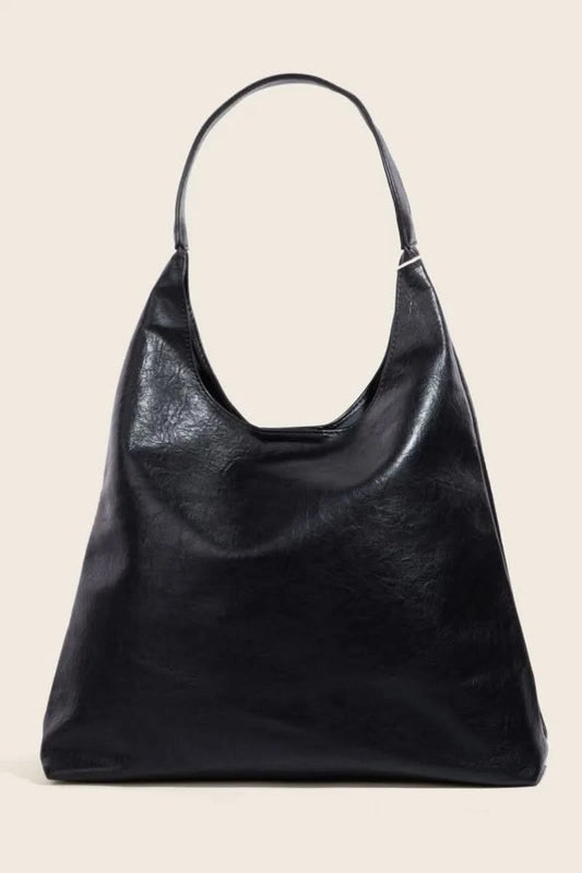 Fame Faux Leather Tote Bag BK One Size