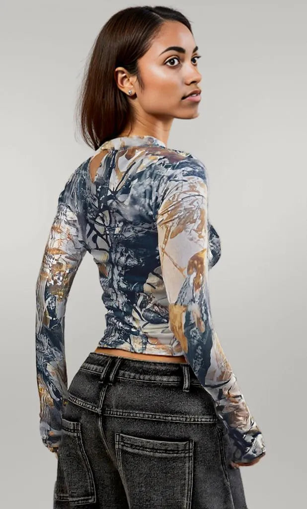 Printed Long Sleeve T-Shirt