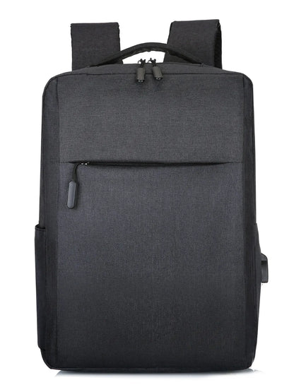 Adjustable Straps Oxford Cloth Backpack Bag Black One Size
