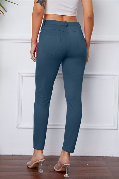 StretchyStitch Pants by Basic Bae Dusty Blue