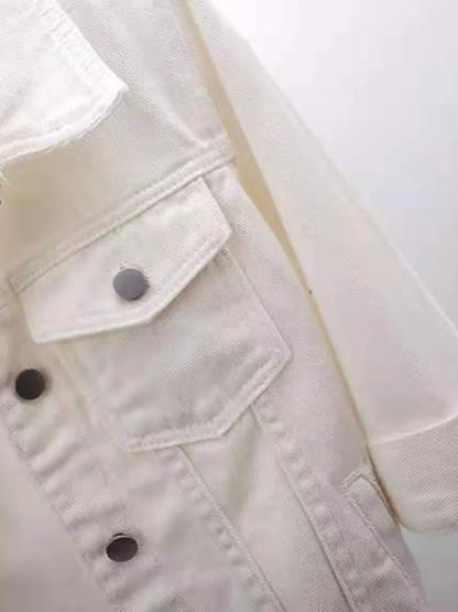 Full Size Cropped Denim Jacket