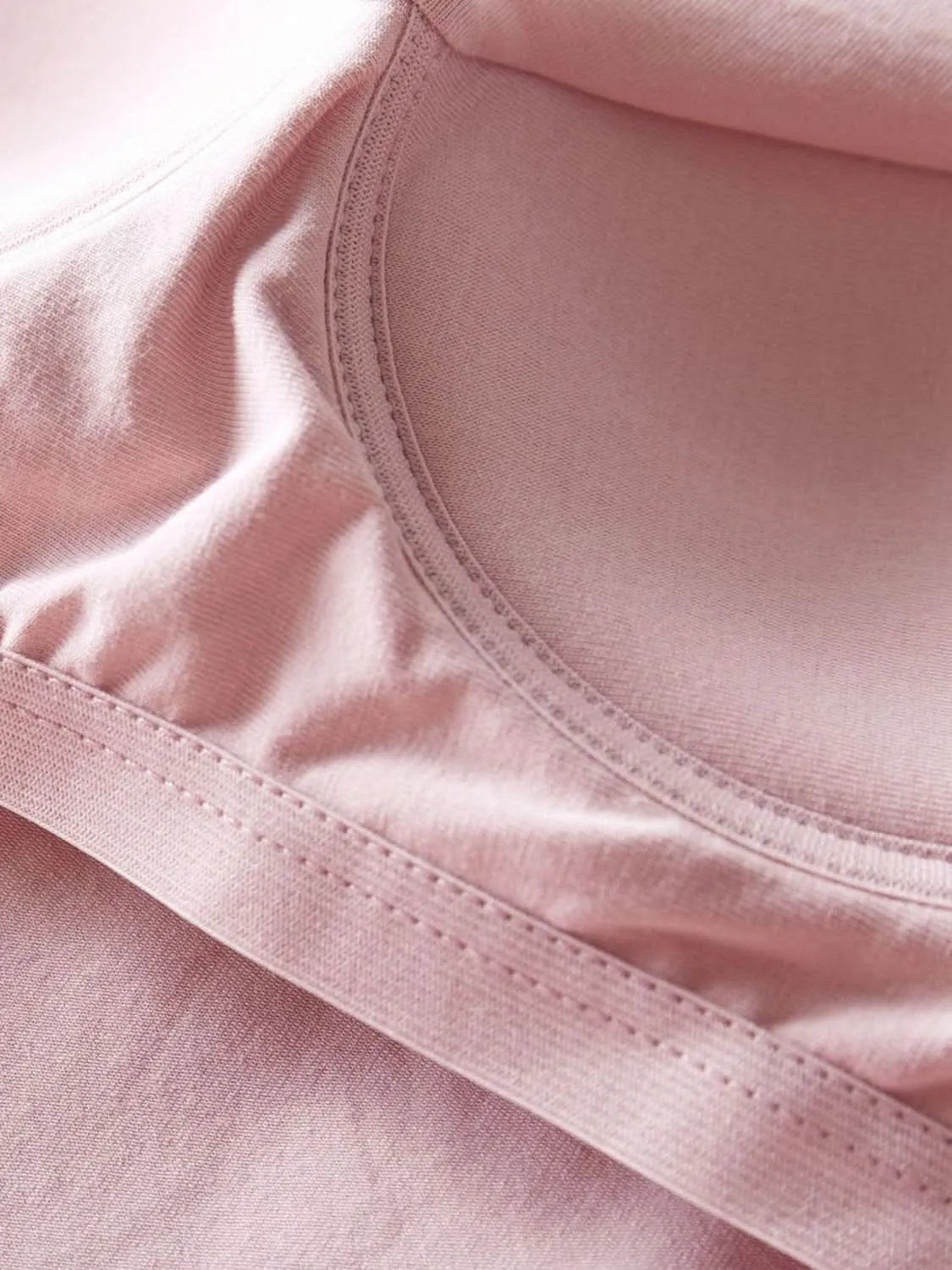 Round Neck Tank with Bra Pale Blush