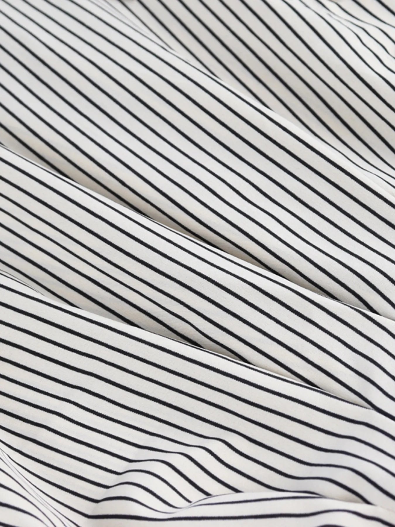 Striped Short Sleeve Button-Up Shirt Light Gray