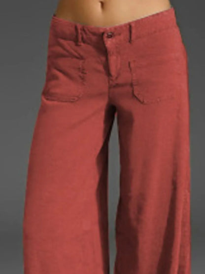 Full Size Wide Leg Pants with Pockets