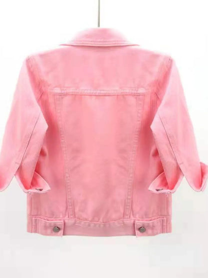 Full Size Cropped Denim Jacket