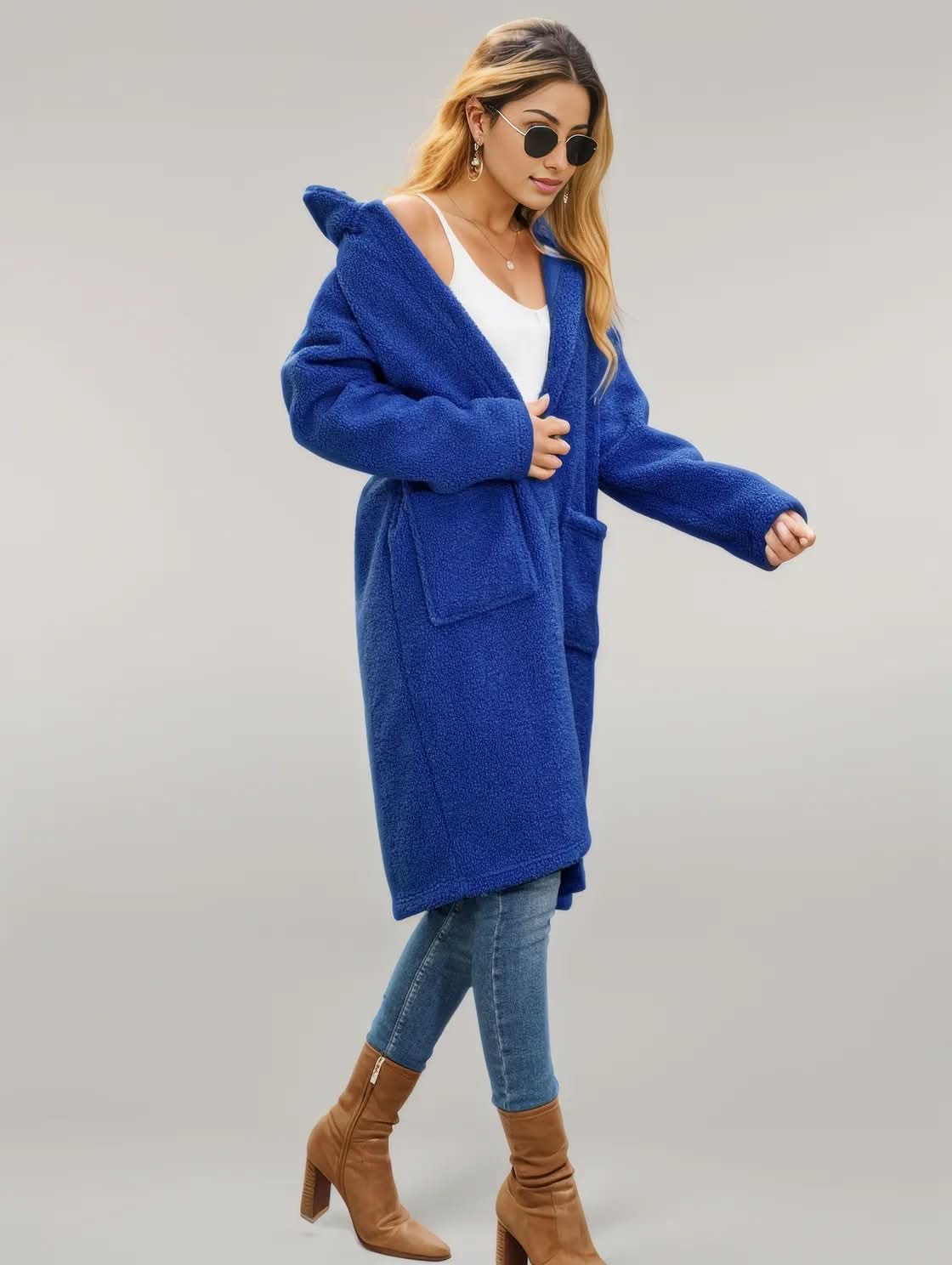 Collared Neck Button Down Coat