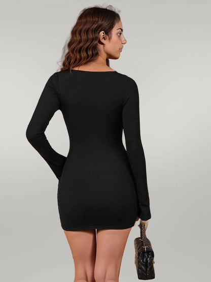 Lace Cut-Out Bodycon Dress