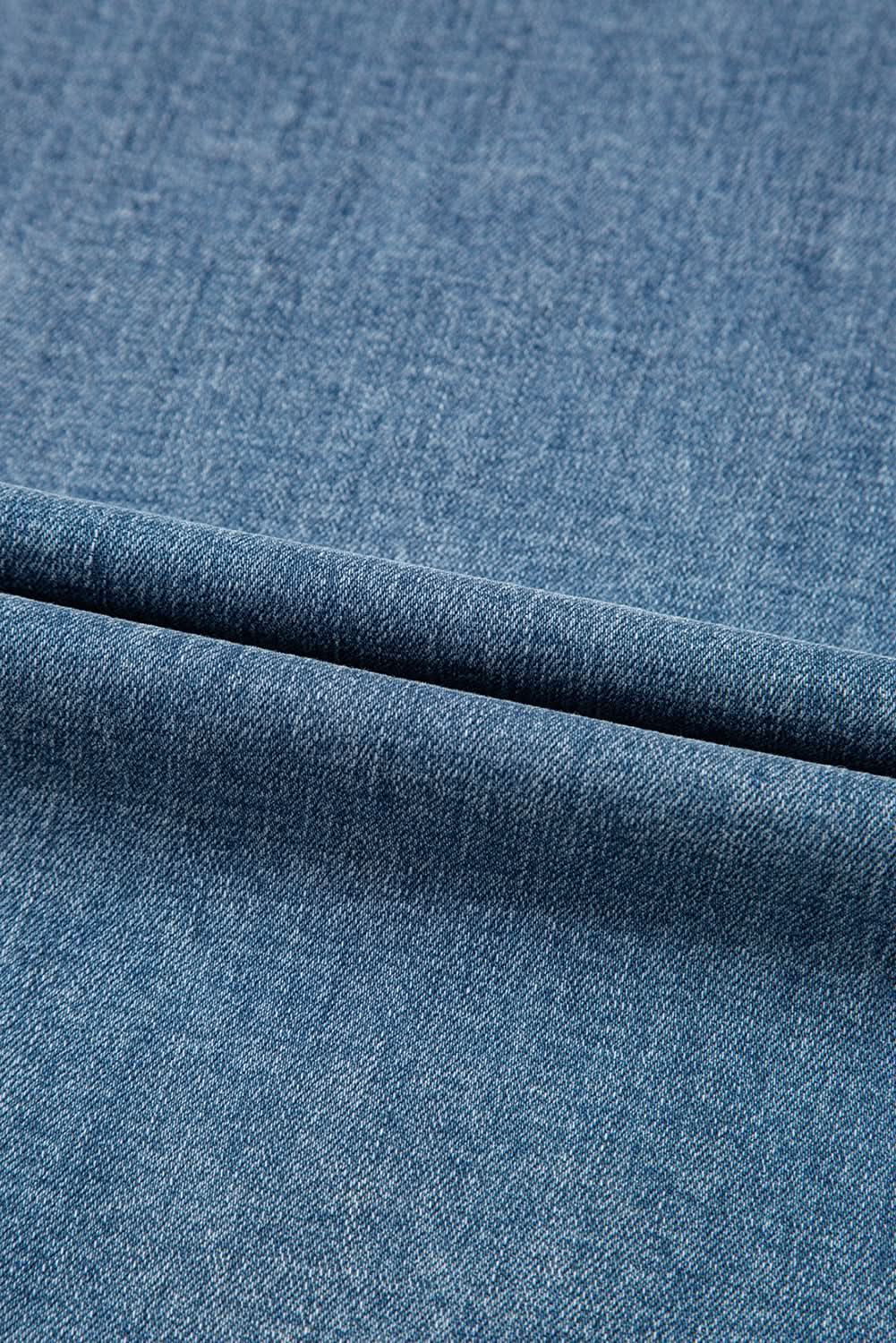 Dusk Blue Medium Wash Super Wide Leg Denim Pants Dusk Blue