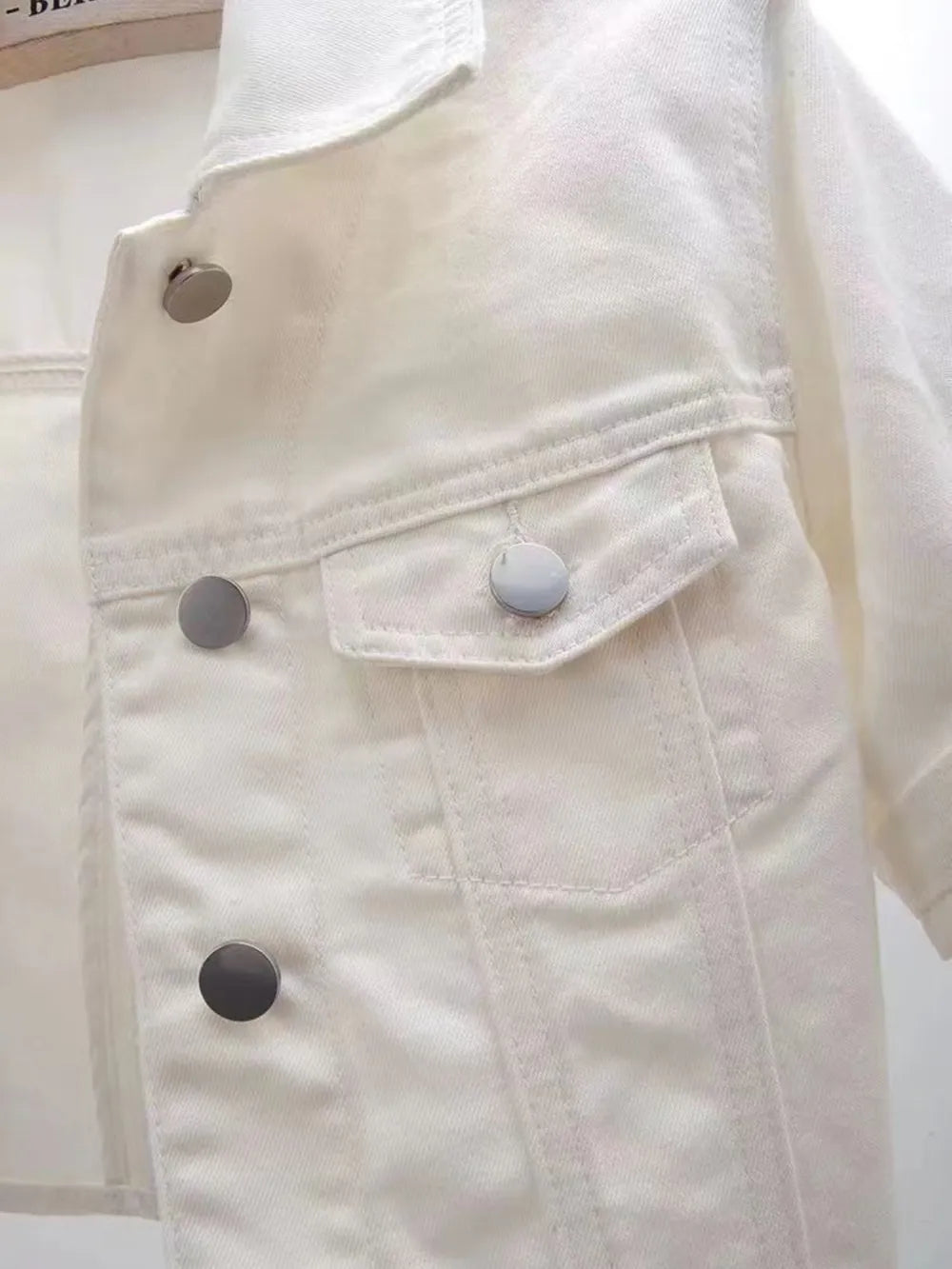 Full Size Cropped Denim Jacket