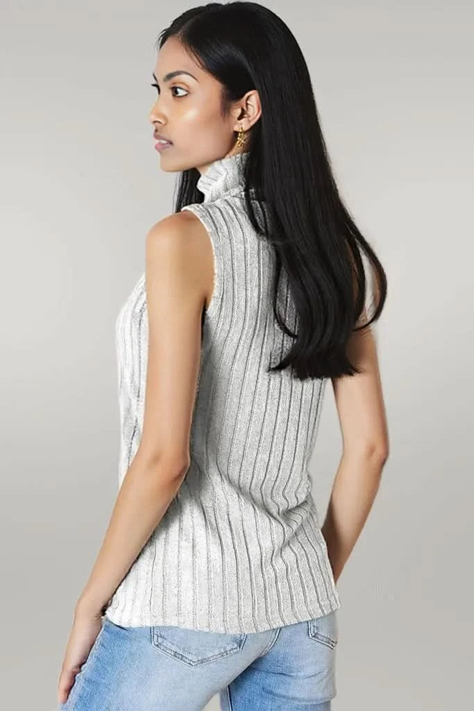 Basic Bae Full Size Ribbed Turtleneck Tank