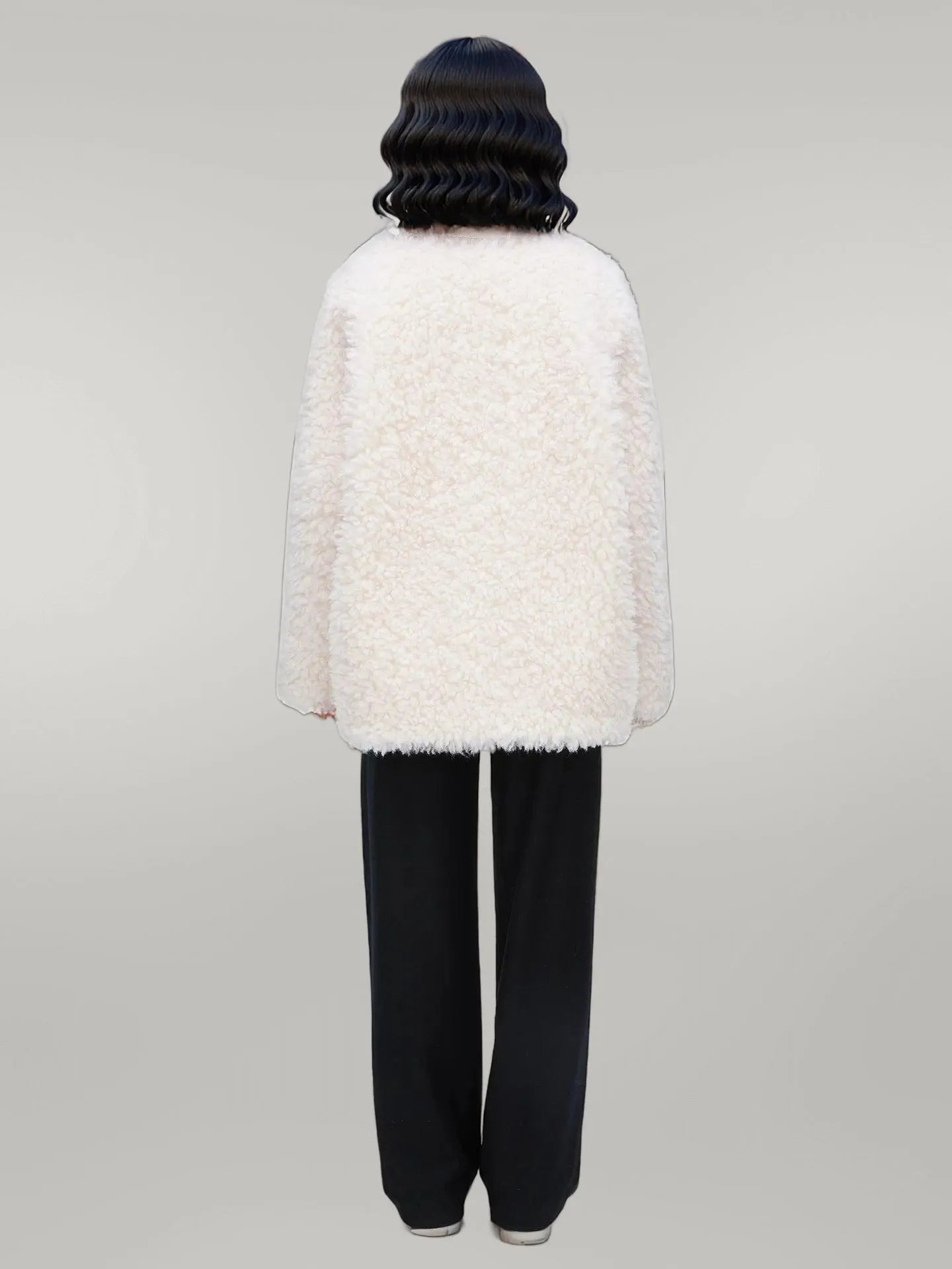 Fleece Button Up Long Sleeve Outerwear