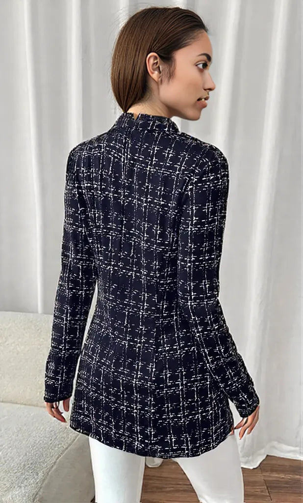 Tweed Double-Breasted Blazer