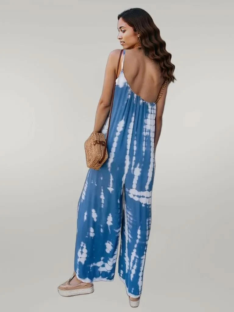 V-Neck Spaghetti Strap Jumpsuit